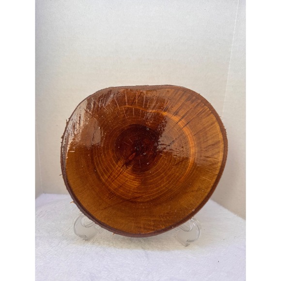 Wood Slice Round‎ Tree Slice Wood Coaster Rustic Decor 4 Inch Freshly Finished - Picture 1 of 3